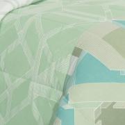 Enxoval Solteiro com Edredom 4 peas 150 fios - Ethos Verde - Dui Design