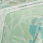 Kit: 1 Cobre-leito Solteiro + 1 Porta-travesseiro 150 fios - Ethos Verde - Dui Design