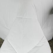 Kit: 1 Cobre-leito King + 2 Porta-travesseiros Percal 200 fios 100% Algodo - Everyday Branco - Dui Design