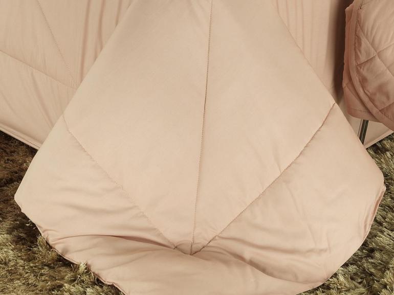 Kit: 1 Cobre-leito Casal + 2 Porta-travesseiros Percal 200 fios 100% Algodo - Everyday Nude - Dui Design