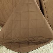 Kit: 1 Cobre-leito Casal + 2 Porta-travesseiros Percal 200 fios 100% Algodo - Everyday Tabaco - Dui Design