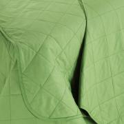 Kit: 1 Cobre-leito Solteiro + 1 Porta-travesseiro Percal 200 fios 100% Algodo - Everyday Verde Mineral - Dui Design