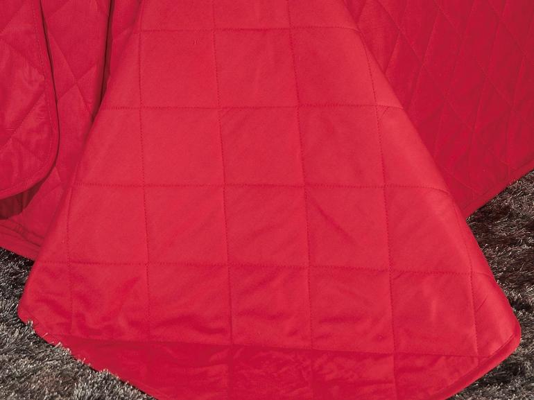 Kit: 1 Cobre-leito Queen + 2 Porta-travesseiros Percal 200 fios 100% Algodo - Everyday Vermelho - Dui Design