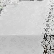 Trilho de Mesa com Bordado Guipir Fcil de Limpar 45x170cm Avulso - Felicity Branco - Dui Design
