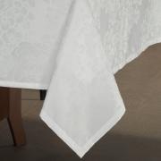 Toalha de Mesa Fcil de Limpar Retangular 8 Lugares 160x270cm - Fiore Branco - Dui Design