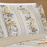 Kit: 1 Cobre-leito King Bouti de Microfibra Ultrasonic Estampada + 2 Porta-travesseiros - Flora S�phia - Dui Design