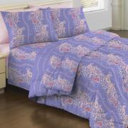 Jogo de Cama Solteiro 120 fios 100% Algodo - Flrida Violeta - Teka