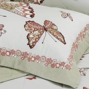 Jogo de Cama Queen Percal 200 fios 100% Algodo - Fly Rosa - Dui Design