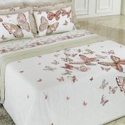 Jogo de Cama Queen Percal 200 fios 100% Algodo - Fly Rosa - Dui Design