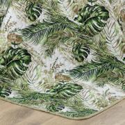 Kit: 1 Cobre-leito King Bouti de Microfibra Ultrasonic Estampada + 2 Porta-travesseiros - Foliage Verde - Dui Design