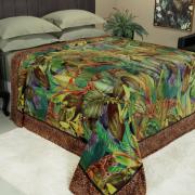 Cobertor Avulso Queen Flanelado com Estampa Digital 260 gramas/m² - Forest - Dui Design