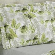Kit: 1 Cobre-leito Casal + 2 Porta-travesseiros Percal 180 fios - Forest Verde - Dui Design