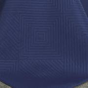 Kit: 1 Cobre-leito Solteiro Bouti de Microfibra Ultrasonic + 1 Porta-travesseiro - Franklin Azul Royal - Dui Design
