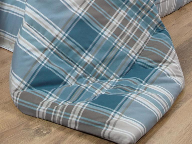 Jogo de Cama Queen Percal 200 fios - Fred Azul - Dui Design