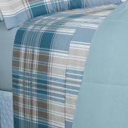 Jogo de Cama Queen Percal 200 fios - Fred Azul - Dui Design
