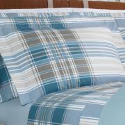 Jogo de Cama Queen Percal 200 fios - Fred Azul - Dui Design