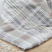 Jogo de Cama Solteiro Percal 200 fios - Fred Bege - Dui Design