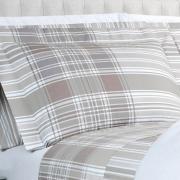 Jogo de Cama Solteiro Percal 200 fios - Fred Bege - Dui Design