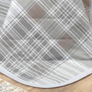 Kit: 1 Cobre-leito Solteiro + 1 Porta-travesseiro Percal 200 fios - Fred Bege - Dui Design