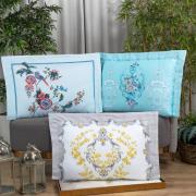 Fronha Avulsa Cetim 300 fios 100% Algodo - Floral - Dui Design