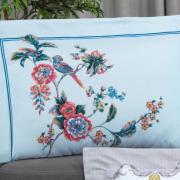 Fronha Avulsa Cetim 300 fios 100% Algodo - Floral - Dui Design
