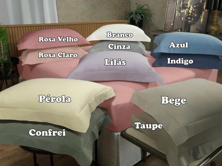 Fronha Avulsa Percal 200 fios 100% Algodo - Vita Cores - Dui Design
