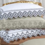 Fronha Avulsa Cetim 300 fios com Bordado Ingl�s - Nice - Dui Design