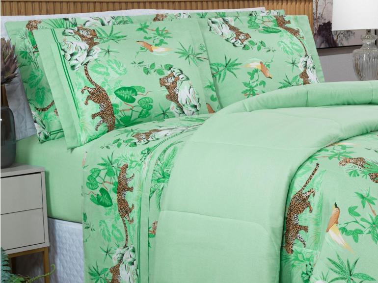 Jogo de Cama King 150 fios - Galapagos Acqua - Dui Design