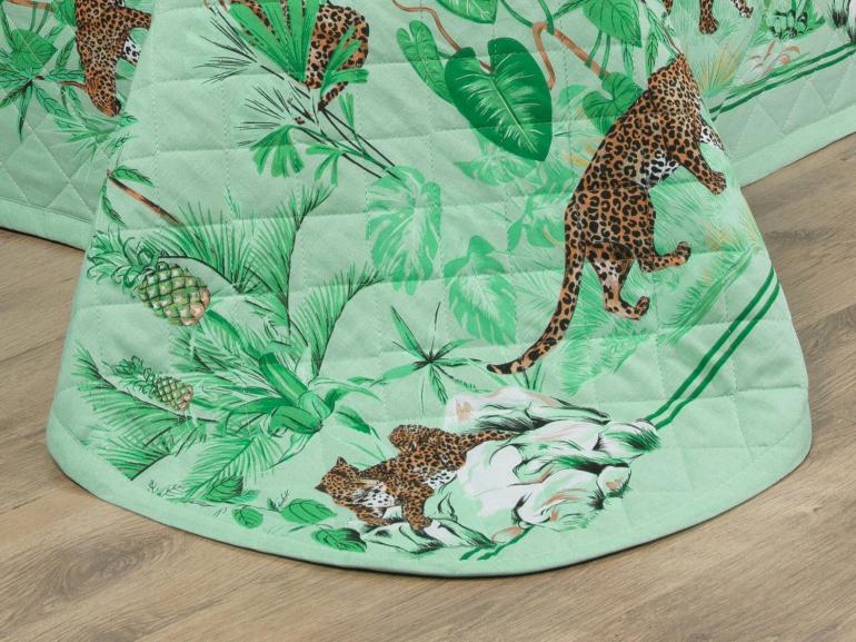 Enxoval Casal com Cobre-leito 7 pe�as 150 fios - Galapagos Acqua - Dui Design