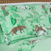 Enxoval Casal com Cobre-leito 7 pe�as 150 fios - Galapagos Acqua - Dui Design