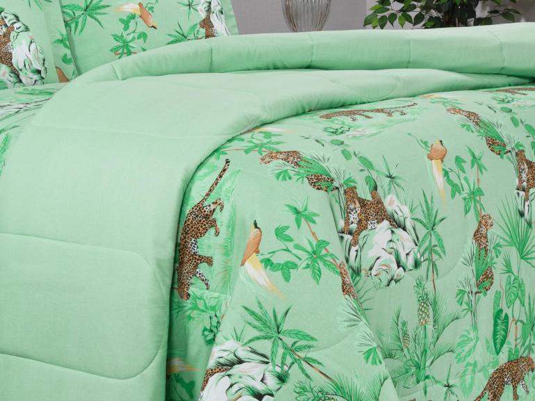 Edredom Casal 150 fios - Galapagos Acqua - Dui Design