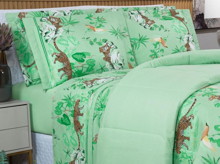 Edredom Casal 150 fios - Galapagos Acqua - Dui Design