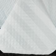 Kit: 1 Cobre-leito King + 2 porta-travesseiros Cetim 300 fios 100% Algodo - Galaxy Branco - Dui Design