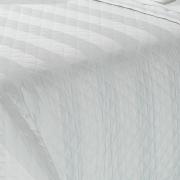 Kit: 1 Cobre-leito Solteiro + 1 porta-travesseiro Cetim 300 fios 100% Algodo - Galaxy Branco - Dui Design