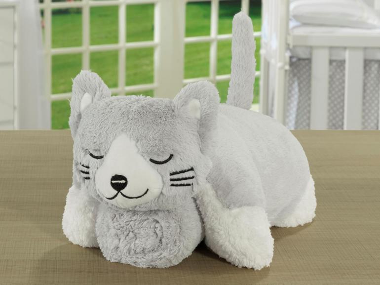 Kit: 1 Cobertor Baby Pele de Carneiro Sherpa + 1 Almofada Baby Kids de Bichinhos - Animais Sherpa - Dui Design
