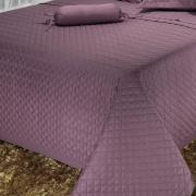 Kit: 1 Cobre-leito King + 2 porta-travesseiros Cetim 300 fios 100% Algodo - Genebra Uva - Dui Design