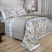 Edredom Queen Percal 180 fios - Giardino Stone - Dui Design