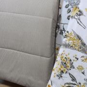 Edredom Queen Percal 180 fios - Giardino Stone - Dui Design