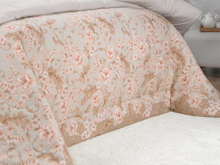 Jogo de Cama King 150 fios - Gladys Bege - Dui Design