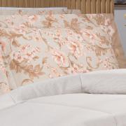 Jogo de Cama King 150 fios - Gladys Bege - Dui Design