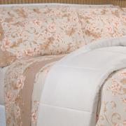Jogo de Cama King 150 fios - Gladys Bege - Dui Design