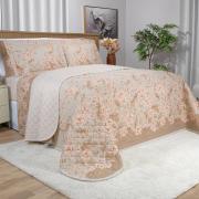 Enxoval King com Cobre-leito 7 pe�as 150 fios - Gladys Bege - Dui Design