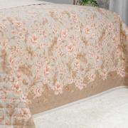 Enxoval King com Cobre-leito 7 pe�as 150 fios - Gladys Bege - Dui Design