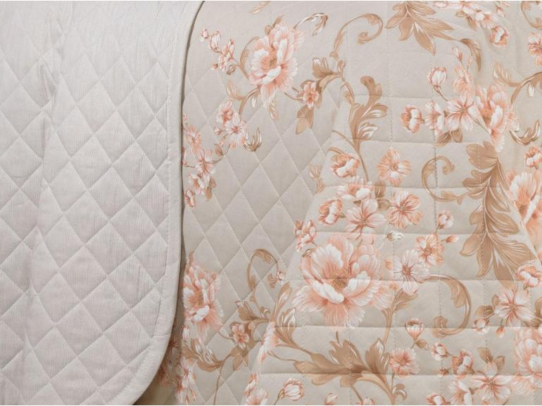 Enxoval King com Cobre-leito 7 pe�as 150 fios - Gladys Bege - Dui Design