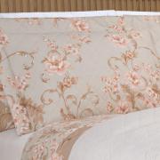 Enxoval King com Cobre-leito 7 pe�as 150 fios - Gladys Bege - Dui Design