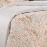 Enxoval King com Edredom 5 pe�as 150 fios - Gladys Bege - Dui Design