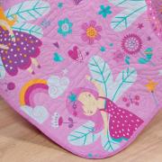 Kit: 1 Cobre-leito Casal Kids Bouti de Microfibra PatchWork Ultrasonic + 2 Porta-travesseiros - Gliss Rosa - Dui Design