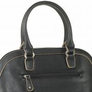 Bolsa estruturada com Matelass - Gloss Preto - David Jones Paris
