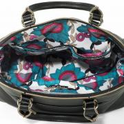 Bolsa estruturada com Matelass - Gloss Preto - David Jones Paris