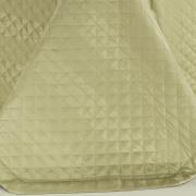 Kit: 1 Cobre-leito Casal + 2 porta-travesseiros Cetim 300 fios 100% Algodo - Gothan Caqui - Dui Design